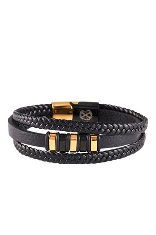 Pulsera - 
Negro y dorado