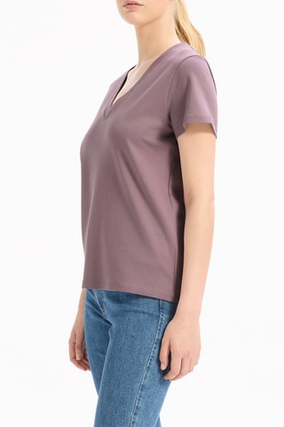 Camiseta recta - Violeta