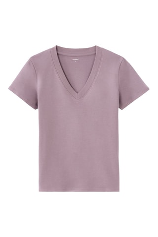 Camiseta recta - Violeta