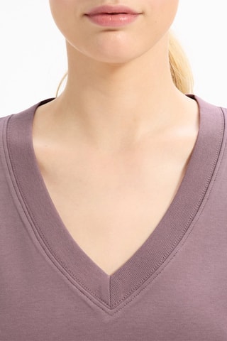 Camiseta recta - Violeta