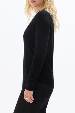 Jersey de lana merino - Negro