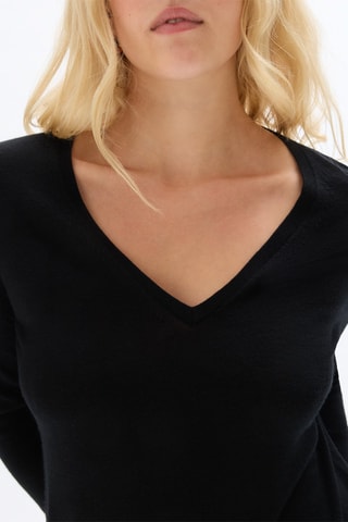 Jersey de lana merino - Negro