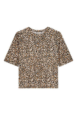 Camiseta recta - Beige