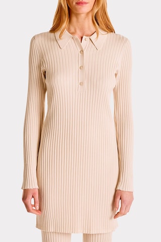 Vestido jersey - Beige