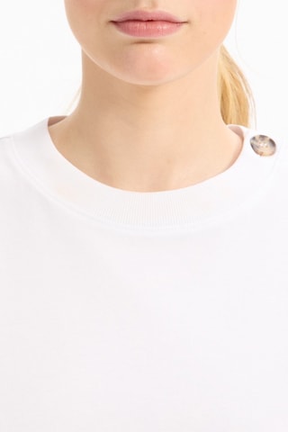 Camiseta ancha - Blanco