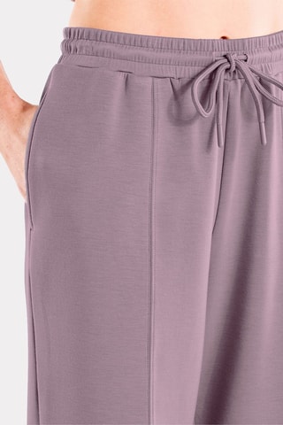 Pantalón ancho de tiro alto - Violeta