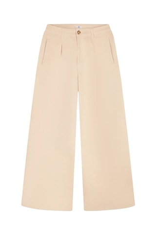Pantalón ancho - Beige