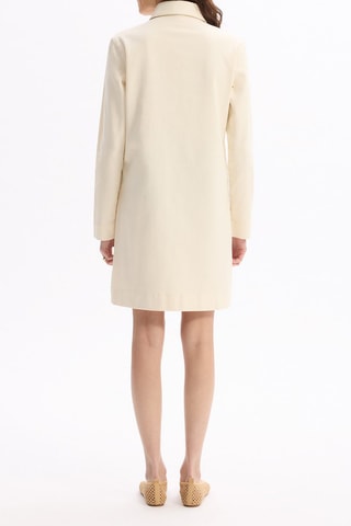 Vestido recto - Crudo