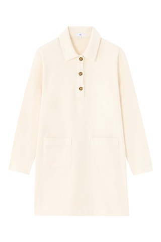 Vestido recto - Crudo
