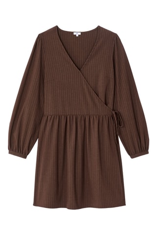 Vestido evasé - Marrón