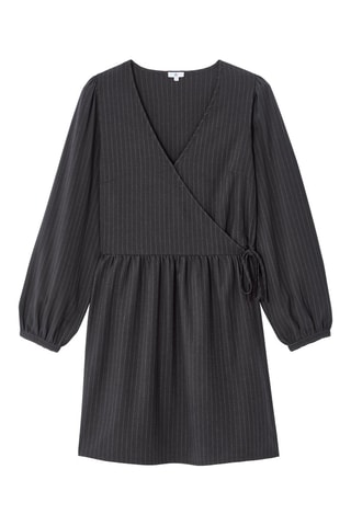 Vestido evasé - Gris