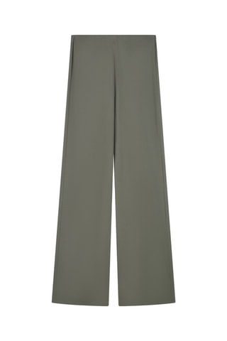Pantalón ancho de tiro alto - Verde