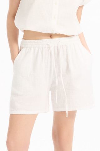 Short recto - Blanco