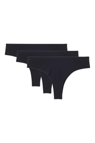 3 bragas brasileñas - Negro