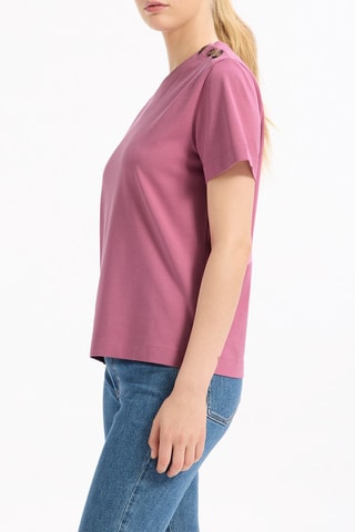 Camiseta recta - Rosa