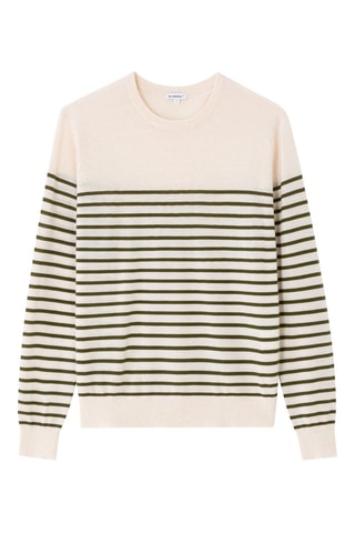 Jersey de lana - Blanco y verde