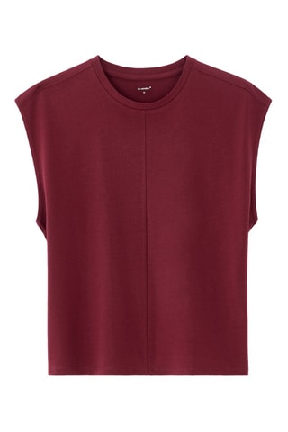 Camiseta recta - Rojo