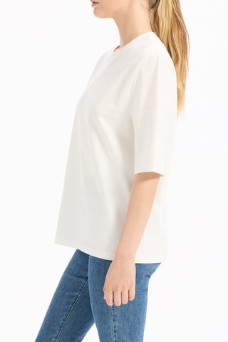 Camiseta recta - Crudo