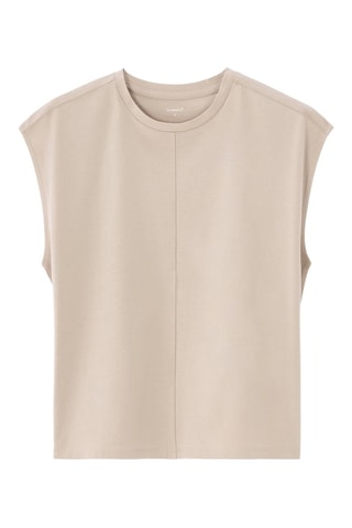Camiseta recta - Beige