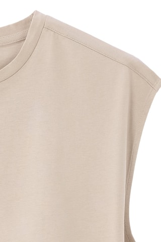 Camiseta recta - Beige