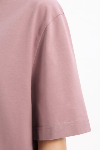 Camiseta ancha de algodón orgánico - Rosa