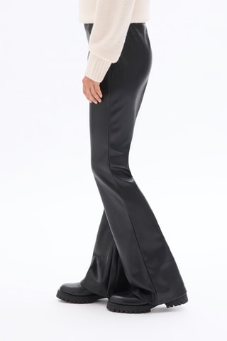 Pantalón flare de tiro alto - Negro