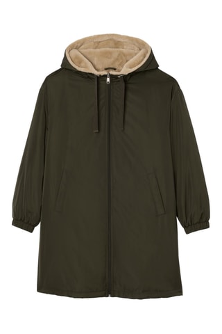 Parka con capucha - Caqui