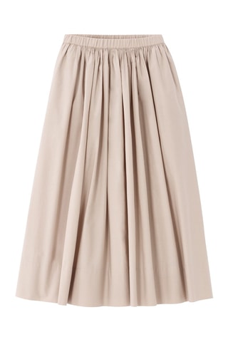 Falda midi - Beige
