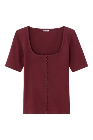Camisa recta - Rojo