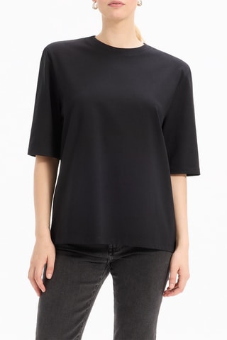 Camiseta recta - Negro