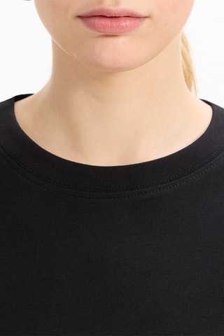 Camiseta recta - Negro