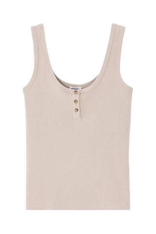 Camiseta de tirantes - Beige