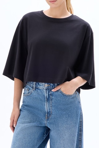 Camiseta oversize - Negro