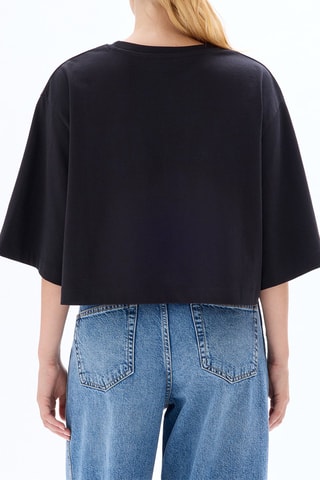 Camiseta oversize - Negro