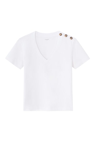 Camiseta recta - Blanco