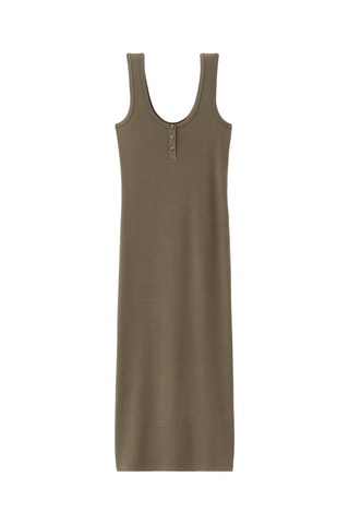 Vestido de tubo - Caqui