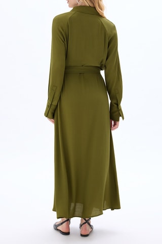 Vestido camisero - Caqui