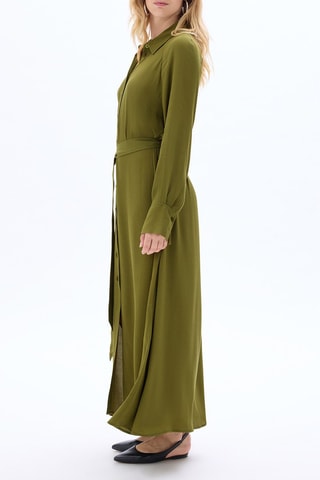 Vestido camisero - Caqui
