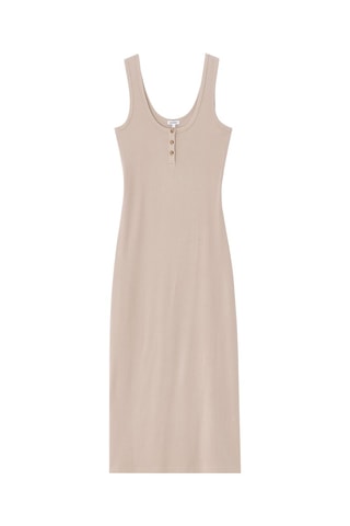 Vestido recto - Beige