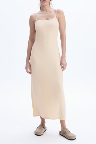 Vestido largo - Beige