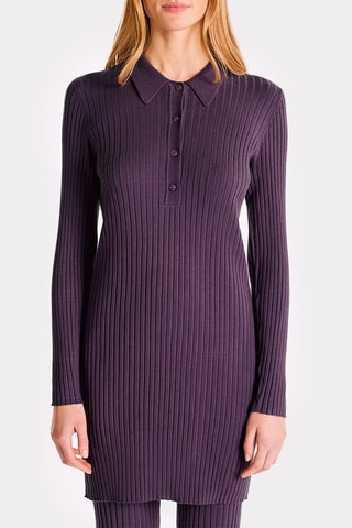 Vestido jersey - Burdeos