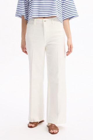 Pantalón ancho - Blanco