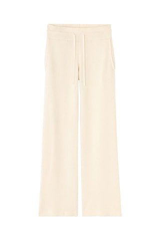 Pantalón recto de tiro alto - Crudo