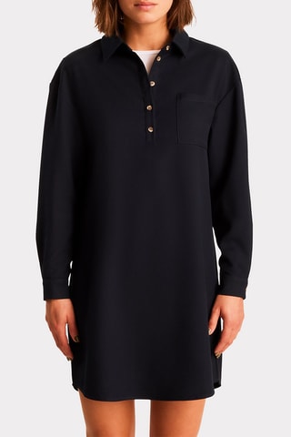 Vestido recto - Azul marino
