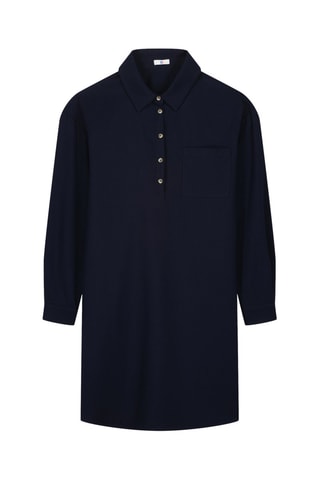 Vestido recto - Azul marino
