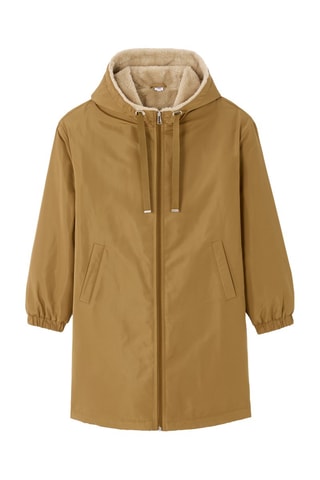 Parka con capucha - Marrón