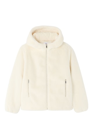 Chaqueta con capucha - Crudo