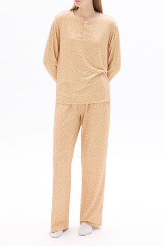 Pijama - Negro y beige