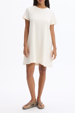 Vestido trapecio - Crudo
