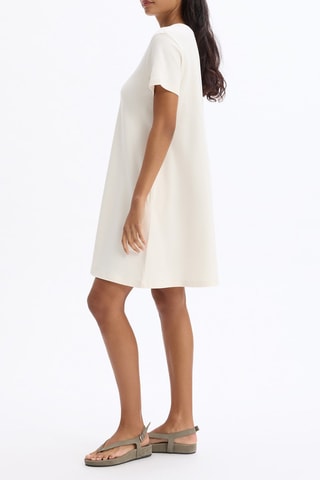 Vestido trapecio - Crudo